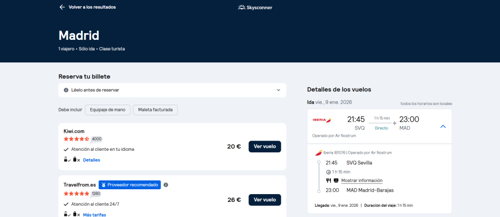 Apps para conseguir vuelos baratos a Sevilla
