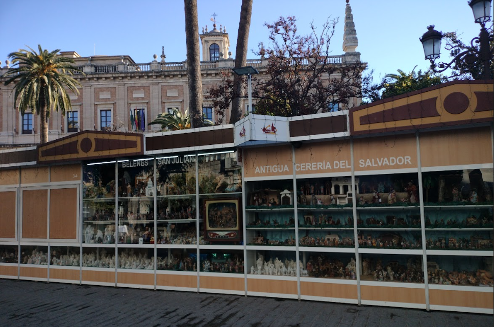 Feria del Belén en la Avenida de la Constitución Sevilla