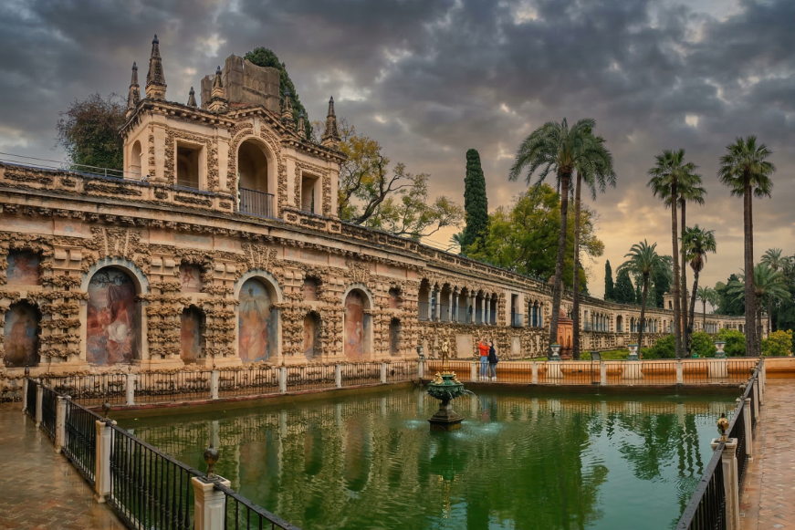 El Estanque de Mercurio en el Alcázar de Sevilla
