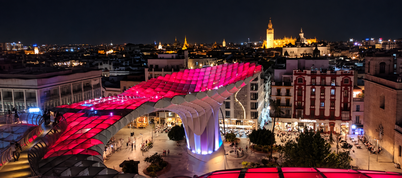 Aurora en Las Setas de Sevilla: luces, horarios y consejos